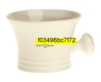 Edwin Jagger Ivory Porcelain Shaving Soap Bowl With Handle